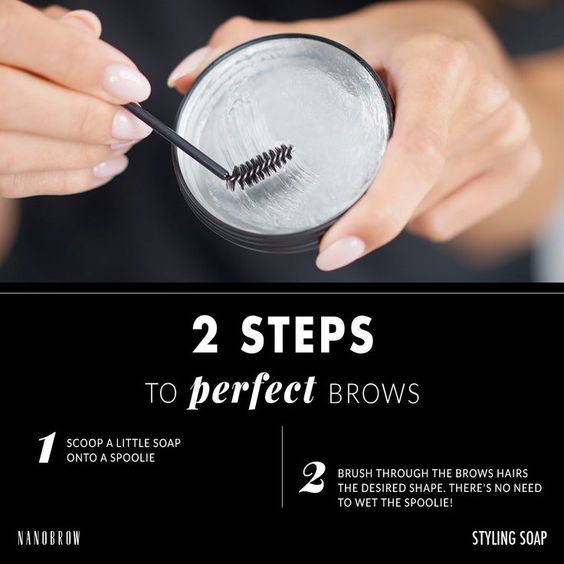 how to use brow soap